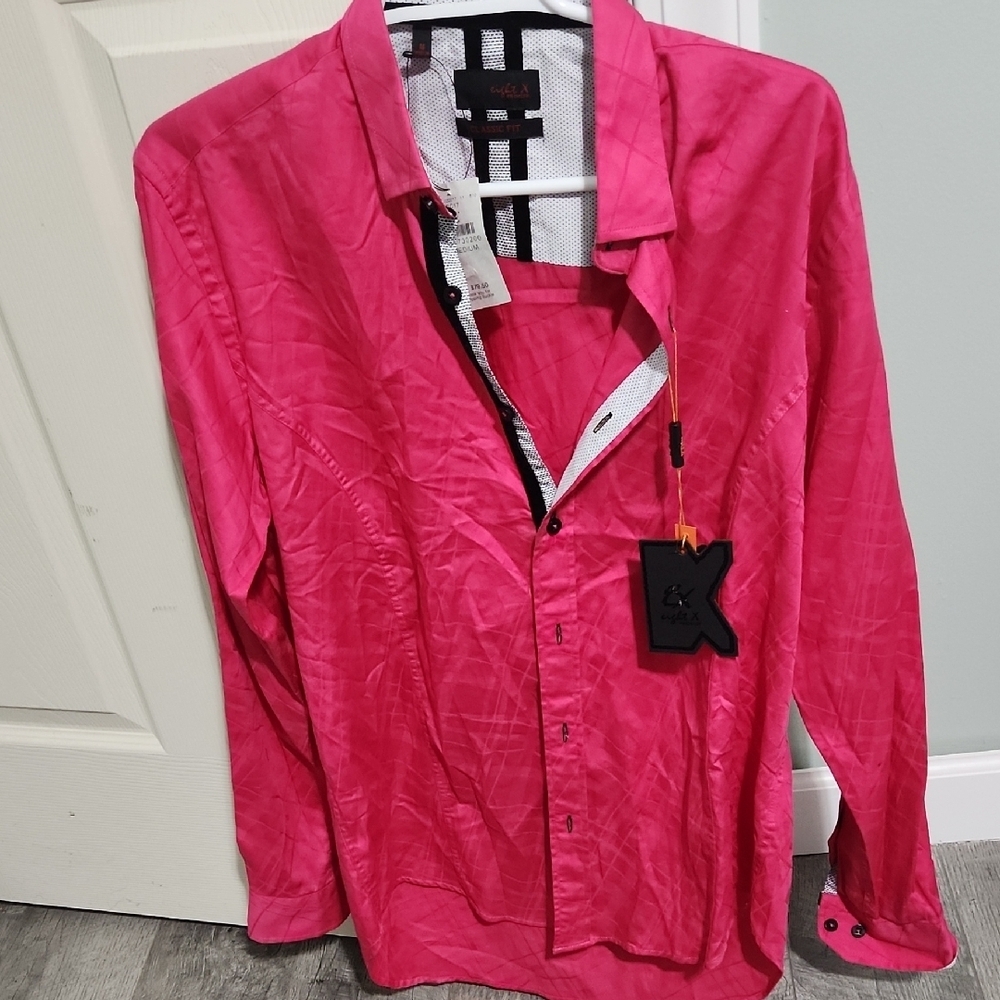 Pink Button-Up Shirt